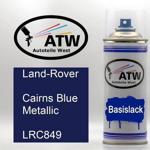 Land-Rover, Cairns Blue Metallic, LRC849: 400ml Sprühdose, von ATW Autoteile West.